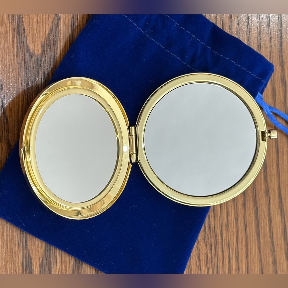 Monet Gold and Black Bee Compact Mirror - Picture 3 of 9